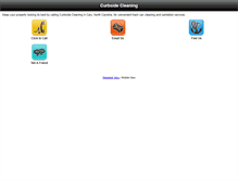 Tablet Screenshot of curbsidecleaning.com